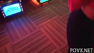 Hey barely legal euro teen you suck that old cock so rough in pov!