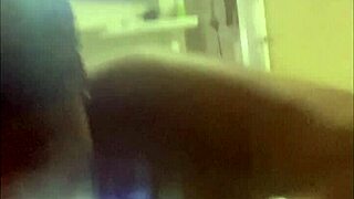 Religious Islamic Muslim Whore Deepthroats Chubby Ebony Cock Bent Over in Bedroom Cage