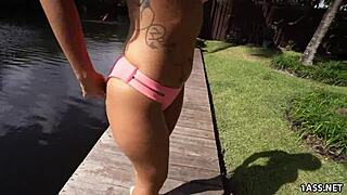 damn victoria banxxx's huge juicy bubble ass bounces 😍🍑