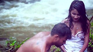 Indian Couple's Juicy Pussy Lick Turns Riverside Fuck Romantic