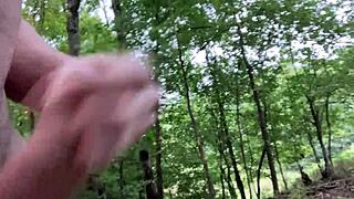 Clitlicker662 Flashes Wet Pussy Orgasm In Forest Sep 29