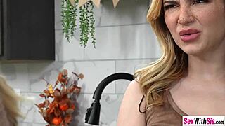 Dude, stepbro muffdives then fucks horny turkish petite sis