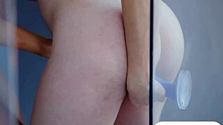 wanna see two pretty babes share blue dildo fucking deep?