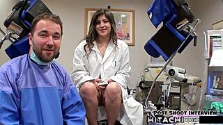 Doctor forces hitachi orgasms on sophia valentina as tampa human guinea pig.