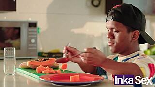 that athletic colombian big ass gym girl flashes tits then fucks stepbros in taboo perú fling