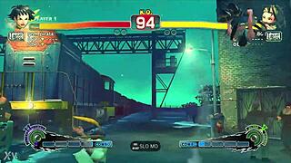 ninja girl fucks karate student in intense street fight game