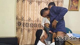 college teens seduce young lecturer? Fuck for good grades at work