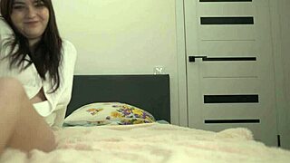 MY CUCK HUBBY LAPS CUM FROM MY FAT PUSSY THEN I STRAP ON FUCK HIM HARD