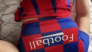 big ass cheerleader, wanna feel us stuffing your holes in this hot threesome?