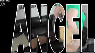 mamou angel teases with round tits lick and masturbation 😏👅💦