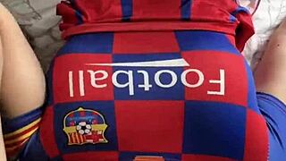 big ass cheerleader, wanna feel us stuffing your holes in this hot threesome?