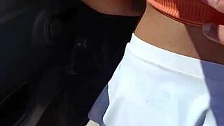 Puta mexicana flashes ass publicly and gets groped hard!