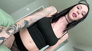 bratty goth stepsis indica marie punishes your cock hard ~ pov