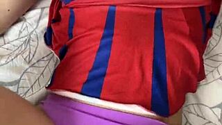 big ass cheerleader, wanna feel us stuffing your holes in this hot threesome?