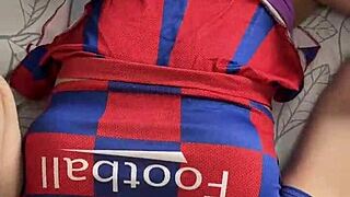 big ass cheerleader, wanna feel us stuffing your holes in this hot threesome?