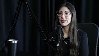 i love my job as receptionist, secret pandemic accounts, i masturbate nightly and clients never complain - melina khalifa in sheer red