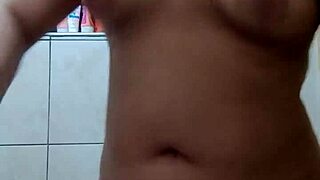 chubby slut strikes a deal, depilatory cream slicks her trimmed pussy smooth.