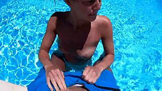 Hot neighbor bends over for raw outdoor pussy pounding session