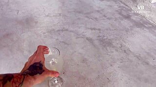 el amigo de mi marido secretly blasts cum all over my big athletic tits