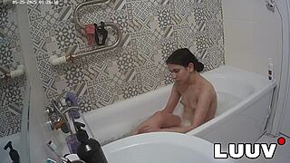 Luuv Vilika's Steamy Late-Night Bath Tease Exposed Privately