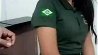 novinha gostosa bends over for professor while cuck boyfriend watches in class