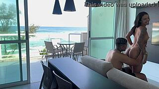 back from beach horny she squirts wildly on bandido's thick cock