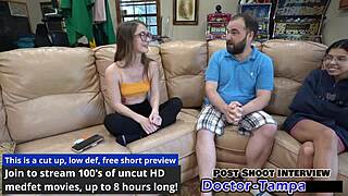 dr tampa checks mira monroe's shaved pussy in first gyno exam... 😱🔍