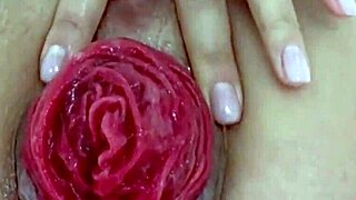 extreme close-up on destroyed juicy milf anal prolapse