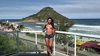 back from beach horny she squirts wildly on bandido's thick cock