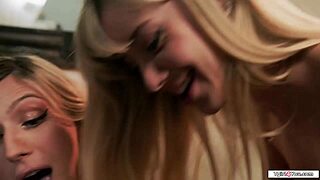 busty shemale jade venus devours haley reed's pussy then pounds it hard