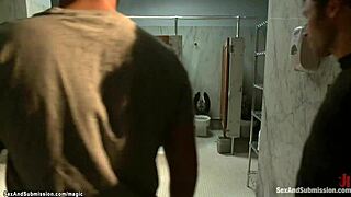 Busty Slave Bound For Brutal Dp Pounding