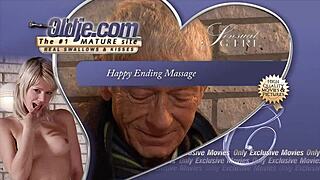 Teen Massage Sparks Old Man's Hardcore Cum Fuck