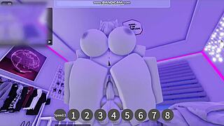 She begged me to fill her up with cum during roblox game play