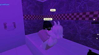 Mi conejita rebota su enorme culo en mi verga l roblox 1