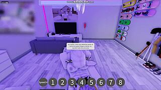 She begged me to fill her up with cum during roblox game play