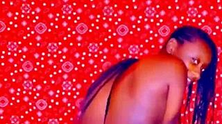 PETITE EBONY NYMPHO BEGS FOR BIG ASS FUCKING!!