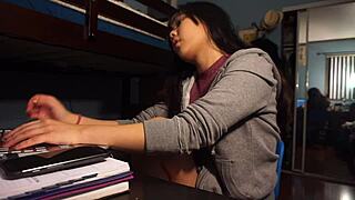 tied toes wiggle in self tickle foot fetish torment