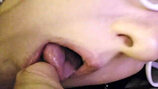 stuff my chubby mouth full of cock homemade pov???