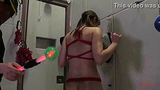 Rebecca Vanguard bound and toyed in rough anal!