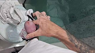 latina masturbates and cums on sister-in-law's panties taboo