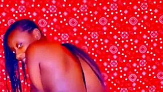 PETITE EBONY NYMPHO BEGS FOR BIG ASS FUCKING!!