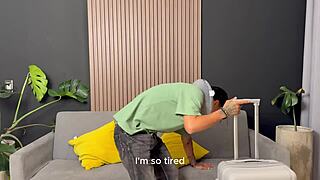 hermanastro's huge cock slams into rubia latina's massive tits and tight pussy!