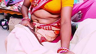 heart pounds watching grand stepdaughter ride grandfather in saree dirty talk cowgirl