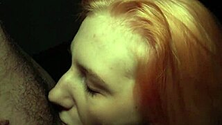 shaved redhead babe moans loud while i fuck her tight pussy doggystyle