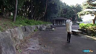 asian cutie flashes micro bikini teasing cum explosion