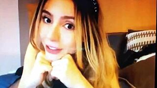 sexy blonde teen slut talks dirty blows on webcam 💋🔥