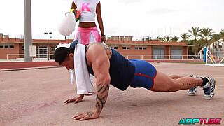 Muscular Stud Fucks Spanish Big Ass Universitaria Interracial