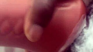 huge bbc guy creams oiled throat toy in dorm sneak