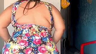 bbw ebony backstage flashes huge oiled ass in fishnets... sigilosabbw dancing pt3 secrets