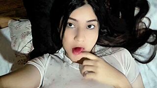 wanna see this latina rub her juicy pussy till she squirts?